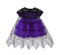 Générique Robe d'halloween 2025 pour Fille Costume d'habillage Costumes et de Carnaval Sorcière Enfant Deguisement Halloween avec sanglante Soirée Fête