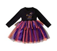Générique Robe d'halloween 2025 pour Fille,Medievale Cocktail Rockabilly Dresses Victorien Halloween de Bal la Renaissance Costume Vampire avec sanglante Carnaval Mascarade 3-16 Ans