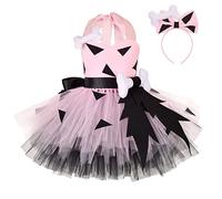 Générique Robe d'halloween Costume de soirée pour Filles Deguisement Médiévale Renaissance Déguisement Chauve-Souris Fille cavernes Halloween Carnaval Manches Longues Fête des Morts