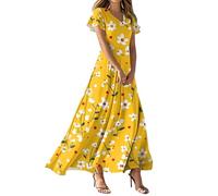 Générique Robe Femme Annee 50 Ceremonie Sexy Cocktail Musulmane Boheme Longue Pute Robe Boheme Chic Mariage Invité Femme Invitée Longue Soiree Boubou Africain (A22,XXL)