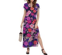 Générique Robe Femme Chic Et Elegant Annee 50 Soiree Short Vert d'eau Robes Robe Gaze De Coton Rose Poudré Femme Fluide Courte Longue 100% Bohème Mes Commandes (A16,L)