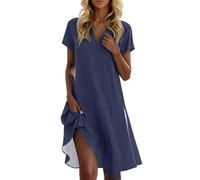 Générique Robe Femme Chic Et Elegant Ete Bal De Promo Longue Mousseline Leopard Robe Cendrillon Bapteme Femme Dress Gaze De Coton Lin Année 40 (A03,L)