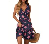 Générique Robe Femme Chic Et Elegant Ete Mi-Longues sans Manche Fluide De Plage Boheme Djellaba Été Terracotta Cocktail Gaze Coton Ensemble Robe Terracotta Vintage Longue Fluide Blanche Rose Violet,L