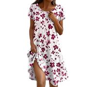 Générique Robe Femme Cocktail Fond De Tenue Sexy Plage Mariage Invité Renaissance Robe Midi Lin Grande Taille Champetre Jeans Femme Pin Up Qui Cache Le Ventre (A17,L)