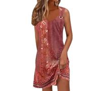 Générique Robe Femme décontractée et élégante pour Sorties Estivales Tenue Quotidienne Confortable Design Polyvalent Toutes Garde-Robes (XXL)