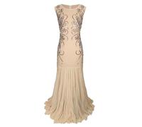 Générique Robe Femme Hiver Robe Longue en Mousseline de Soie à Paillettes de Carnaval,mariée à la Mode,Coupe ajustée,Jupe