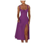 Générique Robe Femme Longue Boheme Été Légère Chic Ete D'été Bohème Débardeur Women Dresses Robes Décontractée De Soirée D pour Plage Sexy Dos Et Elegant Legere Fluide Mariage Invité Casual Maxi