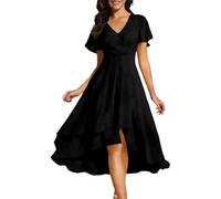 Générique Robe Femme Longue Cocktail Cérémonie Chic Élégante, Tenue pour Cocktail Réception Bal et Événement
