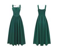 Générique Robe Femme Longue Médiévale Bretelles Fines Coupe Empire Taille Haute Robe Élégante Théâtre Robes Style Gothique Robes Danse Historique Costume Cérémonie Rétro Déguisement Carnaval