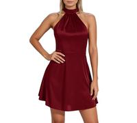Générique Robe Femme Soirée Slim Col V sans Manches Robe Femme Sexy Jupe Femmes Moulante Combinaison Femmes Gala Costume Tendance Respirante Confortable Clubwear Strass Cabaret Réveillon