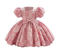 Générique Robe Fete Fille Robe Elegante Fille Luxe pour Le 1er Anniversaire de la Petite Princesse Haut de Gamme avec Design Formel pour Les banquets