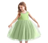 Générique Robe Fille 3 Ans Hiver,Robes de Filles pour Tous Les Jours Robe pour Filles Robe de mariée pour Enfants Robe de Demoiselle d'honneur Jupe de Performance de Piano (Mint Green, 3-4 Years)