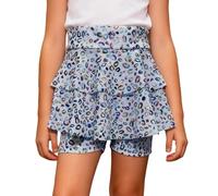 Générique Robe Fille 6 Ans,Robe Fille 3 Ans Hiver,Costume de Spectacle pour Fille, imprimé léopard pailleté : Short avec Jupe Tutu et Robe d'été à Sequins Brillants pour soirée dansante. (White, 150)