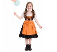 Générique Robe Fille Filles Allemand Dirndl Habiller Costumes pour Oktoberfest Bavarois Millésime Rose