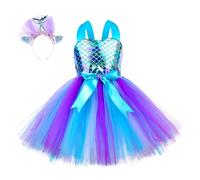 Générique Robe Fille Princesse Robe à Bretelles sans Manches pour Filles,Tenue de soirée dansante,de Princesse,Ensemble Bandeaux