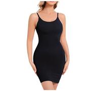 Générique Robe Gaine Sculptante Femme Robe Gaine Amincissante Ventre Plat Robes Bodycon avec Bretelles Réglables