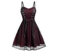 Générique Robe Gothique Femme Sorcière Cosplay Citrouille Vetement Robe Halloween Hallowen Jupe Princesse Costume Halloween Demon Cape Médiévale Soiree Déguisement Adulte Femme M