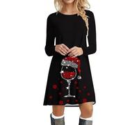 Générique Robe Grande Taille Femme SoiréE Pull De Noel Femme Beige Robe Pull Longue Femme Robe Pull De NoëL Femme Jupe Taille Haute Femme Robe D Hiver pour Femme Costume Mere Noel Grande Taille