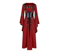 Générique Robe Halloween Femme Deguisement Adulte Déguisements Adultes Chic Et Elegant Moyen Age Renaissance Dress Médiévale Victorienne Reine Costume traditionnelle irlandaise pour maxi carnaval,