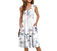 Générique Robe Longue Femme Chic Et Elegant Grossesse De Soiree Blanche Mi Tulle Robe Ado Jupe Ete Femme De Mariée Bohème Cocktail Chic Et Elegant Soiree Portefeuille (A10,XL)