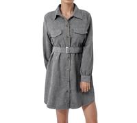 Générique Robe Longue Femme Ete La Robe en Velours côtelé à la Taille pour Femmes est à Mode et Polyvalente en Automne et Hiver(Grey,M)