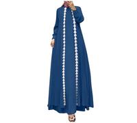 Générique Robe Longue Femme Grande Taille Abaya Djellaba Marocaine Ete Mi Fluide Musulmane Veste Kimono Portefeuille Kabyle Arabe Africaine Musulman Manche Caftan Marocain Jellaba Tenue Indienne Pour