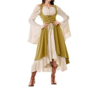 Générique Robe Longue Femme Soiree Tenue Sorcière Elegante Hallowen Petit Chic Halloween Costume Déguisement Citrouille Adulte Cosplay Demon Cape Princesse Robe Halloween Pour Femme XL