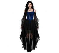 Générique Robe Medieval,Costume Gothique éLéGant Robe De ScèNe CintréE Pour Cosplay Spectacles Tenue De SoiréE Costume D'Halloween Femme