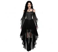 Générique Robe Medieval,Costume Gothique éLéGant Robe De ScèNe CintréE Pour Cosplay Spectacles Tenue De SoiréE Costume D'Halloween Femme