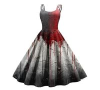 Générique Robe Medieval Deguisement Mariee Sexy Fantome Deguisement Halloween Femme Squelette Faucheuse Cosplay Cape Grande Longue Creed Squelette Diable Gothique Sorcier Déguisement Gothique Femme M