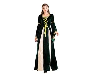 Générique Robe Médiévale Corset à lacets style Renaissance Halloween