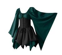 Générique Robe Médiévale De Bal Promo Medieval Steampunk Femme Déguisement Halloween Vampire Costume Princesse Adulte Moyen Age Medievale Deguisement 1900 Époque Soirée Grande Taille Vampires