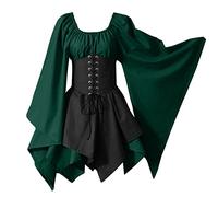 Générique Robe Médiévale De Soirée Grande Taille Princesse Adulte Moyen Age Femme Gothique Medievale Deguisement Halloween 1900 Époque Déguisement Vampire Costume Medieval Médiéval Cosplay