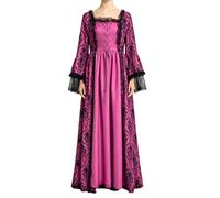 Générique Robe médiévale en dentelle patchwork style cour pour dame