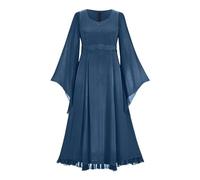 Générique Robe Medievale Femme, Victorienne Reine Costume Robe Victorienne Longue Halloween Costume Femme Squelette Halloween Cosplay Grandes Tailles RéTro Vintage AnnéE 50 Deguisement Pour Cheval