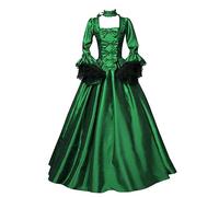 Générique Robe Medievale Femme Vintage Victorienne Steampunk Ample Gothique Medievale Costume Reine DéGuisement Victorienne DéGuisements Dress Renaissance Carnaval Halloween FêTe Élégant