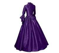 Générique Robe Medievale Femme Vintage Victorienne Steampunk Ample Gothique Medievale Costume Reine DéGuisement Victorienne DéGuisements Dress Renaissance Carnaval Halloween FêTe Élégant