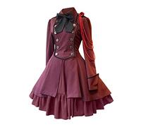 Générique Robe MéDiéVale Renaissance, Victorienne Reine Costume Robe D Halloween Cosplay Costume Performance Halloween Cosplay Grandes Tailles Medievale Gothique Chauve Souris Deguisement