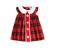 Générique Robe Mere Noel Bebe Hiver Bowknot À Manche Longue Faux Fourrure Chapeau Noël Ado Costume Princesse Mon Premier Ensemble Fille Déguisement Naissance 0-12 Mois (Rouge,9-12 Mois)