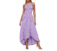 Générique Robe midi fluide avec col d'été et fermeture éclair latérale pour le quotidien les vacances les rendez-vous galants robe d'hiver chaude