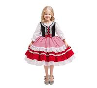 Générique Robe Noël Bébé Fille Manches Longue en Carreaux avec Tutu Robes Demoiselle d'honneur Ceremonie Mariage Noël Robe de Princesse Enfant Tenue Élégante pour Fête, Mariage, Anniversaire