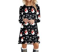 Générique Robe Noel Femme Chic- Robe Pull Noel Soiree -Mère Sweat de Noel Femme Sexy- Deguisement Tenue Dimanche Hiver Automne Moche Cocktail Manche Longue Vintage Christmas Dress Décontractée