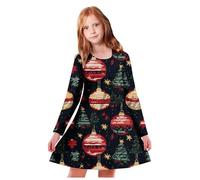 Générique Robe Noel Fille, Robe De Noel Bebe Fille Bébés Filles Noël Tutu Jolie Ensemble De NoëL à Manches Longues pour BéBé Tenue | Enfant Bébés Filles C'est Mon 1er / 2ème Anniversaire Princesse