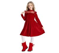 Générique Robe Noel Fille, Robe Noel Enfant Fille Ensemble De VêTements De NoëL pour BéBé Pull Vetement Bebe Anniversaire Soirée Tulle Robe1-2 Ans