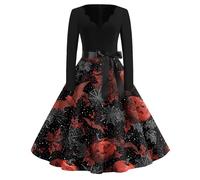 Générique Robe Noir Cosplay Costume Deguisement Sexy Femme Déguisement Adulte Tenue Sexy Halloween de Sorciere Deguisement Halloween Femme Vampire Safran S