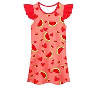 Générique Robe Nuit Décontractée pour Fille, Robe Maison Imprimé Animalier, sans Manches, Coupe Large Confortable, Parfaite Été, Tenue Jeu Détente, Idéale Vacances, Enfant 3-10 Ans