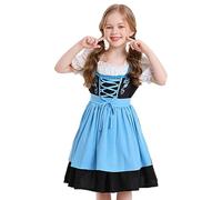 Générique Robe Oktoberfest, Costume allemand pour - Robe Dirndl Filles Robe Beer Festival- Costume d'Beer Festivalpour, Dirndl pour tout-petits pour le carnaval, costumes de déguisement, de 2 à 12 ans