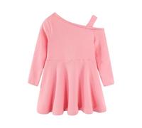 Générique Robe Petite Fille Robe élégante à épaules dénudées,Couleur Unie,pour Filles,idéale pour Une Tenue décontractée ou de fête.Confortable Enfants.