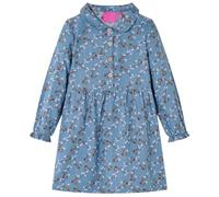 Générique Robe pour Enfants à Manches Longues Bleu Essence 92,Robes pour Enfants,0.22KG-14349