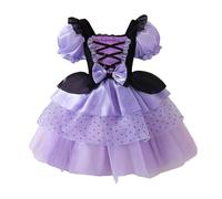 Générique Robe Pour Enfants Cosplay Robe De Soirée Élégante Et Gothique Tenue D'Été Formelle Pour Occasions Spéciales Robe De Conte De Fées Pour Halloween (Purple 5 Years)